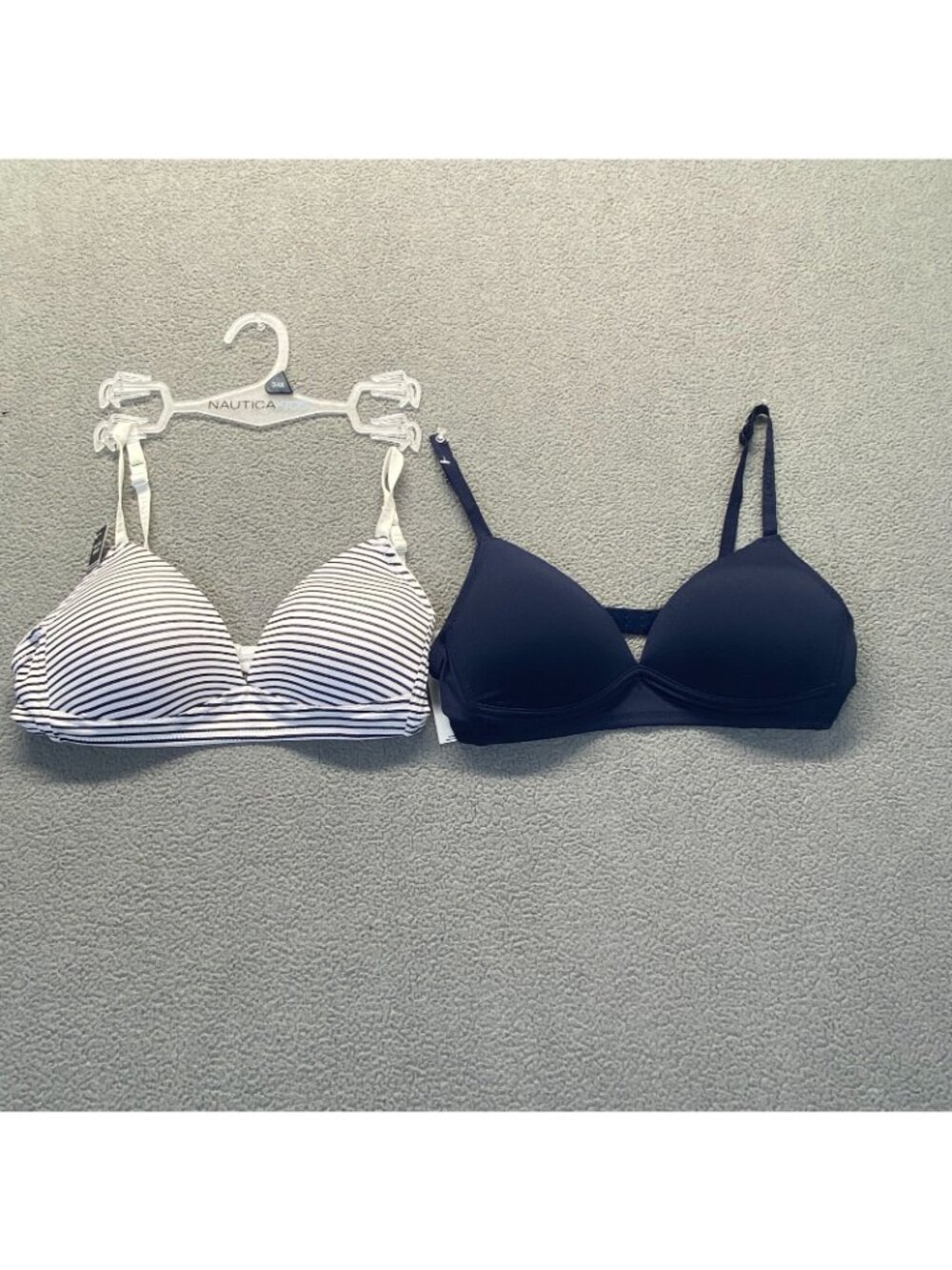 Náutica Girls Teenage Bra Kids Soft Training Breathable Underwear 2 pack 34A NEW - Picture 3 of 7